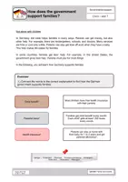 Vorschau - Arbeitsblätter - 04_How does the government support families - bilingual WS - Deckblatt