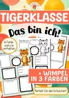 Vorschau - Arbeitsblätter - Tigerklasse - Das bin ich (Schulstart) - Deckblatt