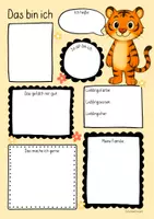 Vorschau - Arbeitsblätter - Tigerklasse - Das bin ich (Schulstart) - Seite 3
