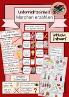 Vorschau - Stundenentwürfe - Unterrichtseinheit: Märchen erzählen - mündliches Erzählen I inklusive Entwurf - Deckblatt