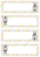 Vorschau - Poster - Namensschilder Zebraklasse - Seite 3
