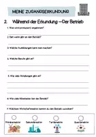 Vorschau - Arbeitsblätter - Arbeitsheft Zugangserkundung im Fach WiB 7. Jahrgangsstufe - Seite 3