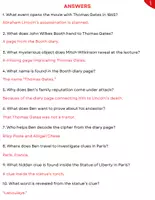 Vorschau - Arbeitsblätter - Movie Guide: National Treasure 2: Book Of Secrets (2007) - Questions and Activities with Answers - Seite 2