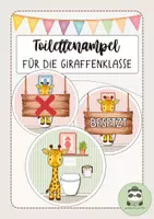 Vorschau - Poster - Toilettenampel | Kloschilder Giraffenklasse - Deckblatt