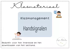 Voorbeeld - Handsignalen - Voorblad