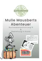 Vorschau - Stundenentwürfe - Buchstabeneinführung N & Gestaltung in Kunst - Deckblatt