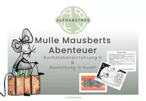 Vorschau - Stundenentwürfe - Buchstabeneinführung N & Gestaltung in Kunst - Seite 1