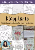 Vorschau - Arbeitsblätter - Klappkarte - Glückwunschkarte zur Hochzeit - Deckblatt