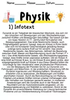 Vorschau - Unterrichtsreihen - Dynamik - Informationen und Aufgaben - Seite 1