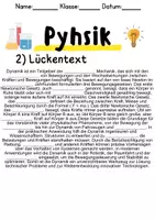 Vorschau - Unterrichtsreihen - Dynamik - Informationen und Aufgaben - Seite 2