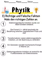 Vorschau - Unterrichtsreihen - Elektromagnetische Induktion - Informationen und Aufgaben - Seite 3