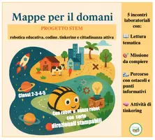 anteprima - Materiale di supporto/inclusione - Mapper per il domani-Progetto STEM tra ambiente, coding, robotica educativa, narrazione e tinkering-classi 2-3-4-5 - Pagina di copertina