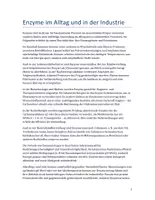 Vorschau - Arbeitsblätter - Enzyme in Alltag und Industrie - Seite 1