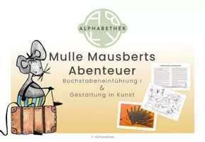 Vorschau - Arbeitsblätter - Buchstabeneinführung I & Gestaltung in Kunst - Seite 1