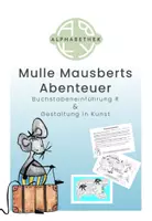 Vorschau - Stundenentwürfe - Buchstabeneinführung R & Gestaltung in Kunst - Deckblatt