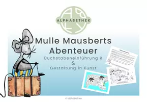 Vorschau - Stundenentwürfe - Buchstabeneinführung R & Gestaltung in Kunst - Seite 1