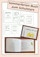 Vorschau - Arbeitsblätter - Meine Ferien - Sommerferien-Buch zum Schulstart - Deckblatt