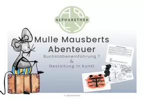 Vorschau - Stundenentwürfe - Buchstabeneinführung T & Gestaltung in Kunst - Seite 1