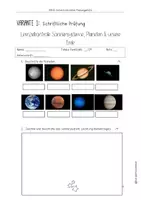 Vorschau - Unterrichtsreihen - Unterrichtsreihe Sonnensystem, Planeten und unsere Erde - Seite 1