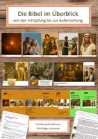 Vorschau - Merkblätter - Die Bibel im Überblick - von der Schöpfung bis zur Auferstehung - ab 10 J. - Deckblatt