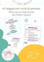 Προεπισκόπηση - Flashcards - Η Γραμματική μου - Α΄Δημοτικού (δείγμα δωρεάν - Η Παρέα) - Εξώφυλλο