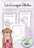 Vorschau - Arbeitsblätter - Erste Hausaufgabe Otter - Perfekt für den 1.Schultag - Deckblatt