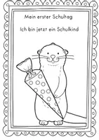 Vorschau - Arbeitsblätter - Erste Hausaufgabe Otter - Perfekt für den 1.Schultag - Seite 3