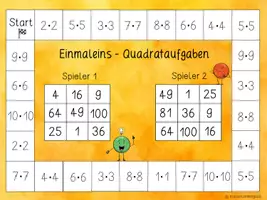 Vorschau - Spiele - Einmaleins: Quadrataufgaben - Spiele - Seite 2