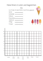 Vorschau - Arbeitsblätter - Meine Ferien in Listen und Diagrammen I Daten&Diagramme - Seite 3