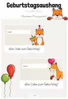 Vorschau - Poster - Classroom-Management: Geburtstagsaushang für deine Fuchsklasse (Kl.1-4) - Deckblatt