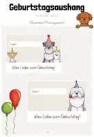Vorschau - Poster - Classroom-Management: Geburtstagsaushang für deine Hundeklasse (Kl.1-4) - Deckblatt