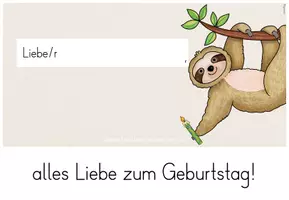 Vorschau - Poster - Classroom-Management: Geburtstagsaushang für deine Faultierklasse (Kl.1-4) - Seite 3