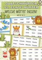 Vorschau - Arbeitsblätter - Pseudowörter (Quatschwörter) vs. echte Wörter: Wörter mit Öö - Deckblatt