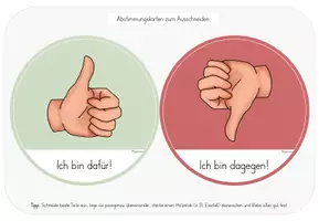 Vorschau - Mal- und Bastelvorlagen - Klassenrat: Non-verbales Abstimmungstool (Kl.1-4) - Seite 3