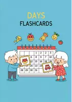 Vorschau - Stationenlernen - Englische Wochentage Flashkarten - Flashcards about days - Deckblatt