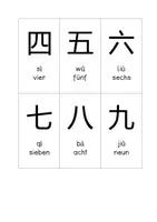 Vorschau - Aufgabenkarten - Chinesische Schriftzeichen Karten (Kurzform) - Seite 2