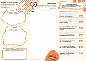 Vorschau - Arbeitsblätter - Faltblatt - Frieden im Alltag (Konfliktlösung & Werteerziehung) - Seite 2
