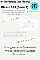 Vorschau - Arbeitsblätter - Übungs-/Vertretungsstunden/AB-Serie Mathe 9RS/Serie3 8 AB - Deckblatt