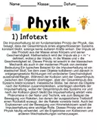 Vorschau - Unterrichtsreihen - Impulserhaltung – Informationen und Aufgaben - Seite 1