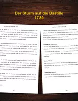 Vorschau - Arbeitsblätter - Der Sturm auf die Bastille 1789 - Deckblatt