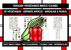 Vorschau - Spiele - ENGLISH VEGETABLES BINGO - Seite 1