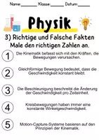 Vorschau - Unterrichtsreihen - Kinematik – Informationen und Aufgaben - Seite 3