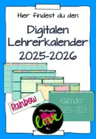 Vorschau - Anderer Materialtyp - Digitaler Lehrerkalender rainbow 25-26 - Deckblatt