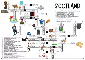 Vorschau - Arbeitsblätter - Scotland Crossword Puzzle and Solutions - Seite 3