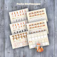 Vorschau - Spiele - 🦊 Fuchs Klettmappe schau genau Herbst Freiarbeit - Deckblatt