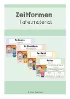 Vorschau - Präsentationen/Tafelbilder - Zeitformen Tafelmaterial - Deckblatt