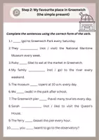 Vorschau - Arbeitsblätter - Stationenlernen Kontext Greenwich_ have got_simple present_sentence structure - Seite 1