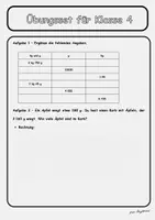 Vorschau - Arbeitsblätter - Gewichte schätzen, umwandeln, vergleichen - Klasse 4 - Seite 1