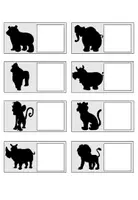 Vorschau - Arbeitsblätter - Klettmappe (TEACCH-Mappe) mit Schattenbildern - Thema Tiere - Seite 3