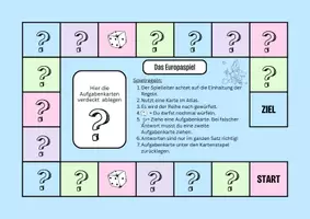 Vorschau - Spiele - Grenzen des Kontinents Europa - Würfelspiel - Deckblatt